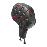 C.C. RIDER Rider Backrest 2 Up Seat Driver Backrest Pad For Harley Touring CVO Electra Glide Road King Street Glide Road Glide, 1988-2025